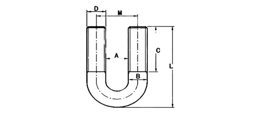 U型螺栓m6m8m10m12系列